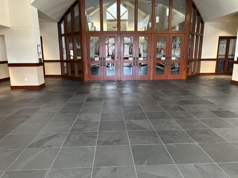 Church Narthex New Slate Floor -Spring, TX