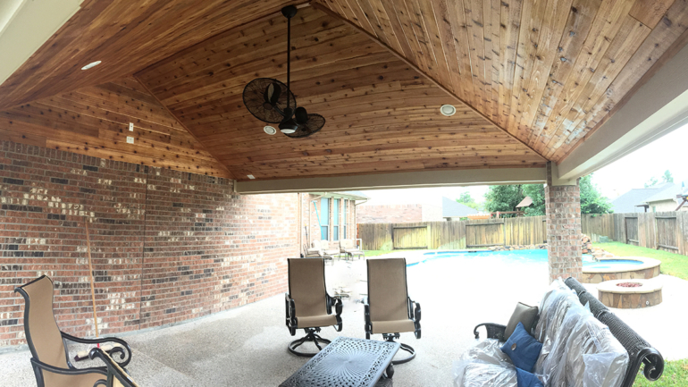 Stylish Outdoor Patio Cover Project – Willis, Texas