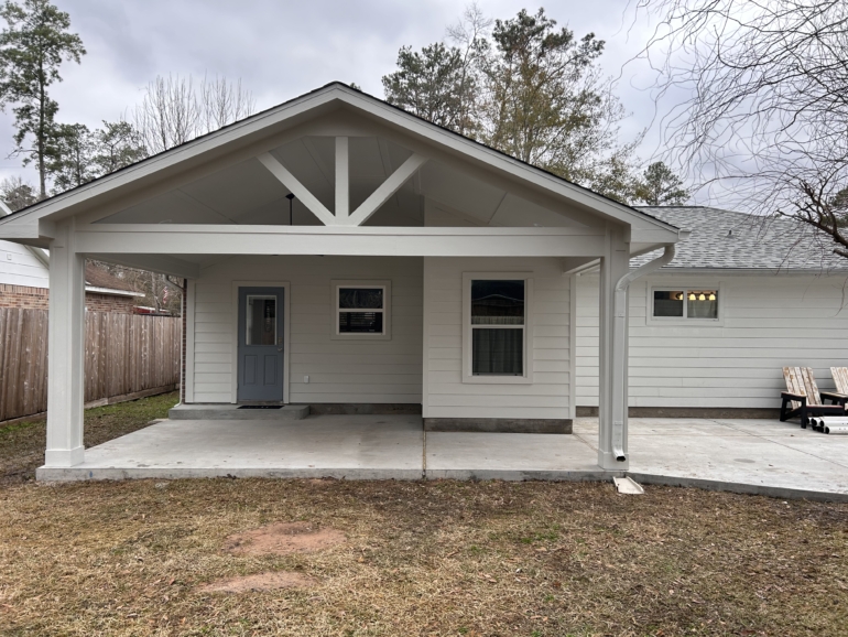 Conroe,TX Backyard Patio Cover Project