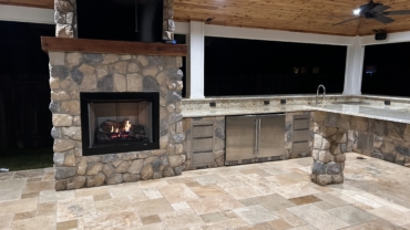 Patio Cover & Outdoor Kitchen in Spring
