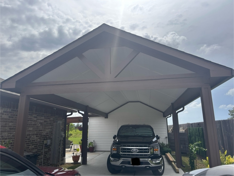 Detached Carport Installation – Hockley, TX