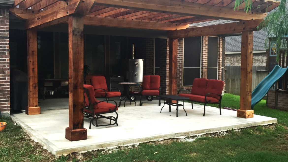 Outdoor Living Upgrade: Cedar Pergola in Spring, TX