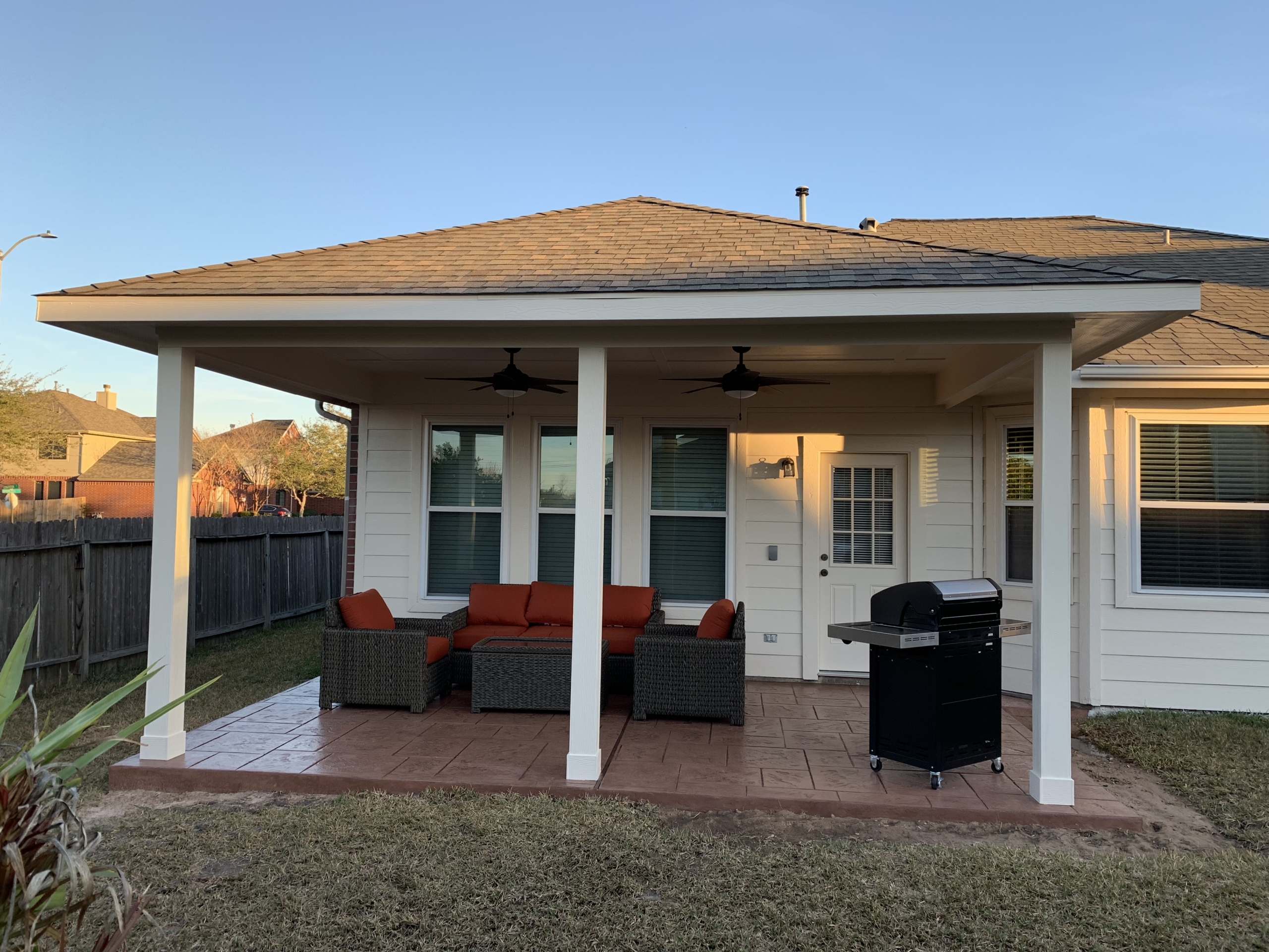 Custom Patio Cover in South Houston